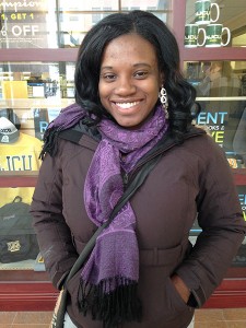 Kaela Bazard, 24, English Literature major from Jersey City – “Some of the buildings, like Karnoutsos where I have my Capstone (class), are moderately heated which is fine. However I feel Vodra Hall has been very cold.”