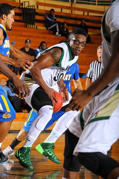 Albright finished his final season at NJCU averaging 14.5 points per game, earning seven NJAC Athlete of The Week honors, and was selected second team all-conference. Courtesy of www.njcugothicknights.com.